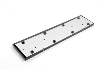 Рамка номера квадратная и стандартная комплект чёрная фото 5