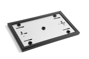 Рамка гос.номера квадратная чёрная 29,5*17,7см (2шт) фото 3