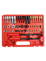 Набор метчиков и плашек для прогона резьбы, 42 предмета фото 3