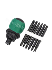 18702 Набор трещетка отвёртка маленькая короткая фото 4