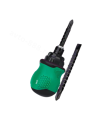 18702 Набор трещетка отвёртка маленькая короткая фото 5