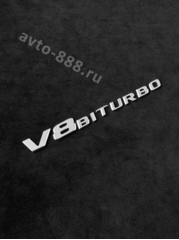 Надпись V8 BITURBO 17.5*2.43см BNL-021 фото 1