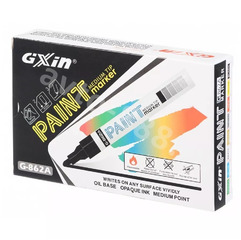 Маркер по стеклу, синий (12 шт) фото 3