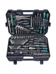 Набор инструментов TADEMITSU в кейсе 132 предметов чёрный фото 1