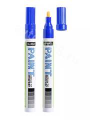 Маркер по стеклу, синий (12 шт) фото 1