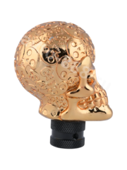 Ручка КПП череп,золото фото 2