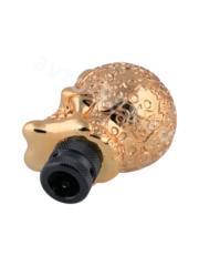 Ручка КПП череп,золото фото 4