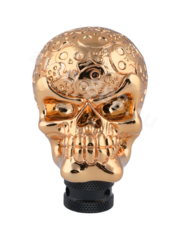 Ручка КПП череп,золото фото 5