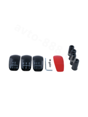 Ручка КПП с Написание цифр+кожа,дерева фото 2