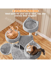 Домик для кошки 174см светло-серый фото 5