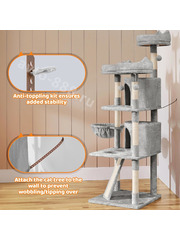 Домик для кошки 174см светло-серый фото 9