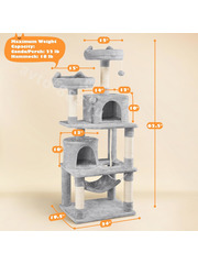 Домик для кошки 159см светло-серый фото 4