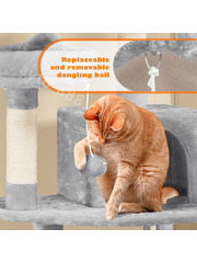 Домик для кошки 159см светло-серый фото 7