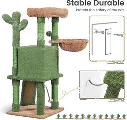 Домик для кошки 107см зелёный фото 9