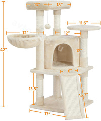 Домик для кошки 107см бежевый фото 6