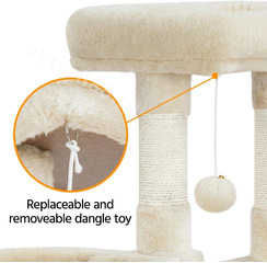 Домик для кошки 107см бежевый фото 7