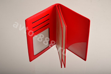 Обложка для документов красная POLO фото 3