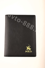 Обложка для документов чёрная POLO фото 1