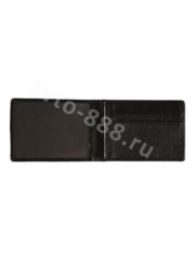 Визитница LACOSTA чёрная, крокодил, 5 отделов для карт фото 3