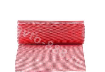 Сетка на решетку радиатора алюминиевая красная мелкая 1000*330 мм ячейка 3x6мм фото 4