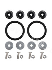 Замок бампера на резинках ЧЁРНЫЙ фото 1