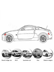 Замок бампера на резинках СЕРЫЙ фото 2