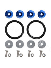 Замок бампера на резинках СИНИЙ фото 1