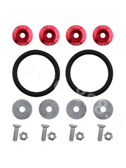 Замок бампера на резинках КРАСНЫЙ фото 1