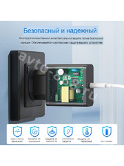 SD-77 Сетевое зарядное устройство Супер Быстрая TYPE-C (белая) фото 10