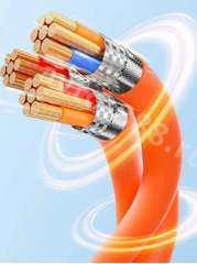 SD-123A USB-кабель для быстрой зарядки C+IPHONE  (1.5м) шт фото 2