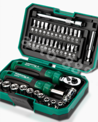 Набор отвёрток с трещоточным ключом 40 предметов фото 4