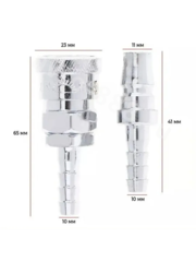 Быстросъем пневматический ёлочка 10мм АЗИЯ (мама-папа) фото 5