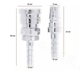 Быстросъемное соединение пневматическое АЗИЯ (папа+мама) фото 6