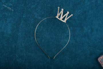 Ободок корона для волос детский золото 362 фото 1