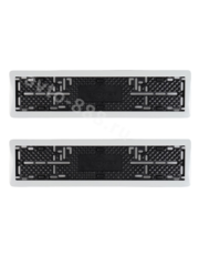 Рамка номера белый для китайского автомобиля (2шт) 8410 фото 1