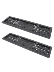 Рамка номера чёрная "Подходит для китайского и европейского автомобиля" (2шт) 8411 фото 1