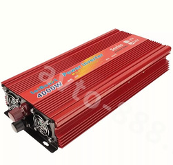 Преобразователи напряжения 24V-220V 4000W LaiRunH (красная) фото 1