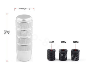 Ручка КПП алюминиевый хром  фото 2