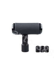 P-105 Ручка КПП алюминиевый+кожа чёрный фото 1