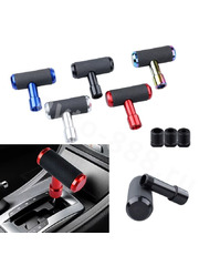 Ручка КПП алюминиевый+кожа красный фото 8