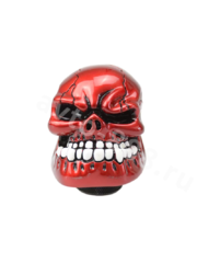 Ручка КПП череп, красный фото 2