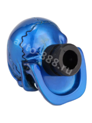 Ручка КПП череп, синий фото 6