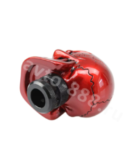 Ручка КПП череп, красный фото 3