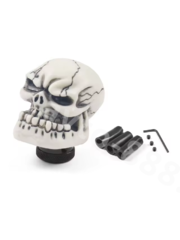 Ручка КПП череп, белый фото 2