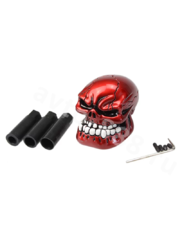 Ручка КПП череп, красный фото 5