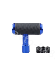 Ручка КПП алюминиевый+кожа синий фото 1