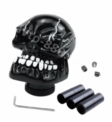 Ручка КПП череп, чёрный фото 2