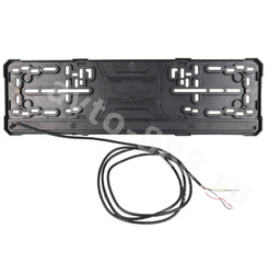 Рамка номера с диодной подсветкой стопом и поворотником AK-8419 фото 6