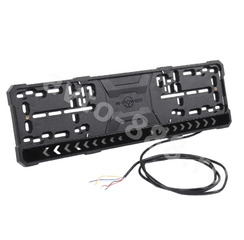 Рамка номера с диодной подсветкой стопом и поворотником AK-8419 фото 2