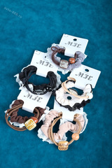 Резинки для волос набор, коричневые оттенки 5卡5色 фото 2